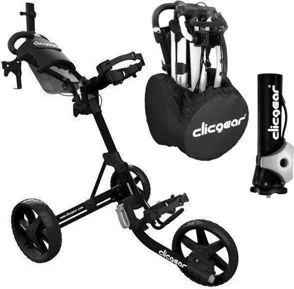 Clicgear Clicgear Model 4.0 Deluxe SET Matt Black Ръчна количка за голф