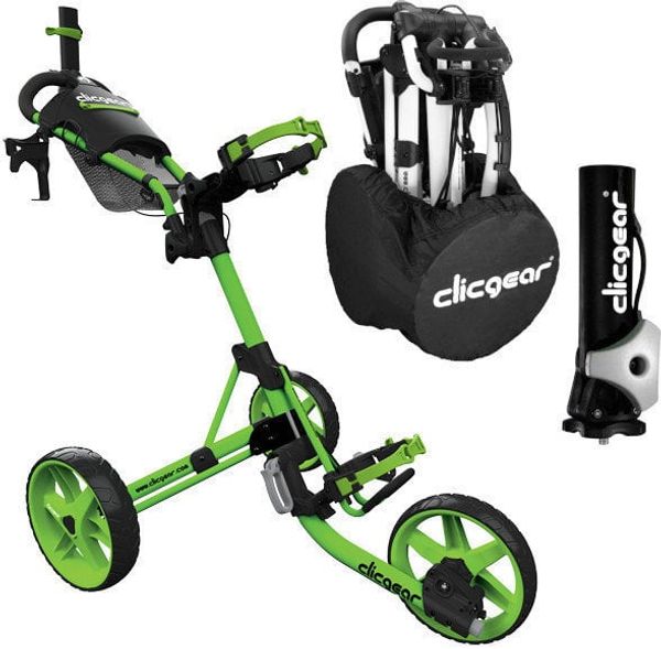 Clicgear Clicgear Model 4.0 Deluxe SET Matt Lime Ръчна количка за голф