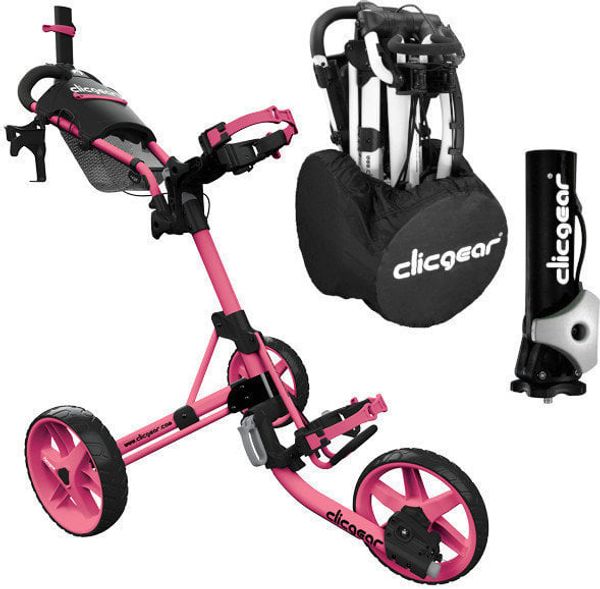 Clicgear Clicgear Model 4.0 Deluxe SET Soft Pink Ръчна количка за голф