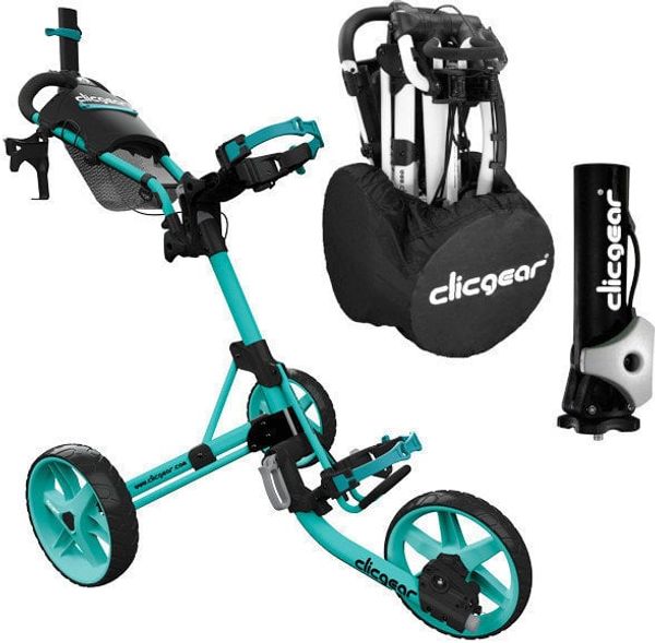 Clicgear Clicgear Model 4.0 Deluxe SET Soft Teal Ръчна количка за голф
