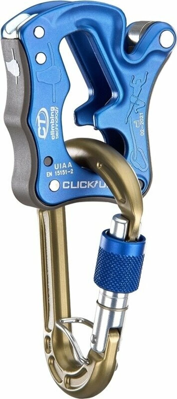 Climbing Technology Climbing Technology Click Up Kit Belay Device with Carabiner Blue