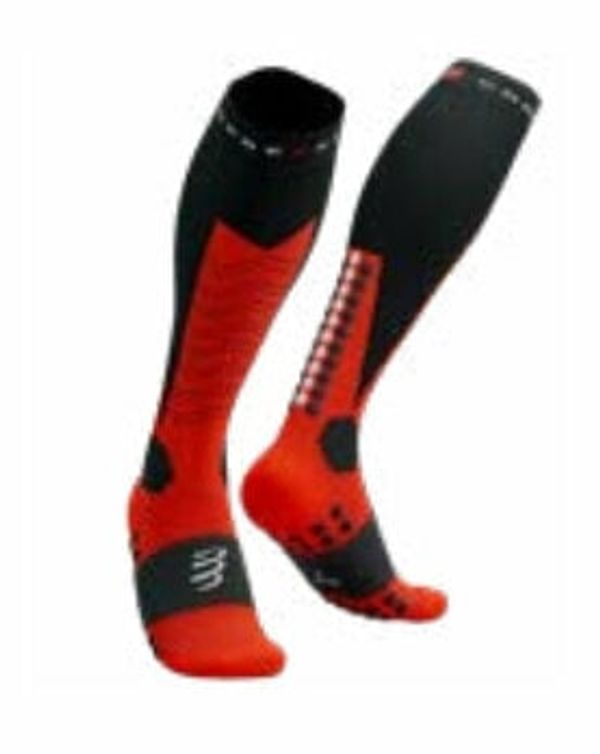 Compressport Compressport Ski Mountaineering Full Socks Black/Red T2