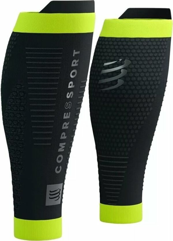 Compressport Compressport R2 3.0 Flash Black/Fluo Yellow T3 Покривала за прасци за бегачи
