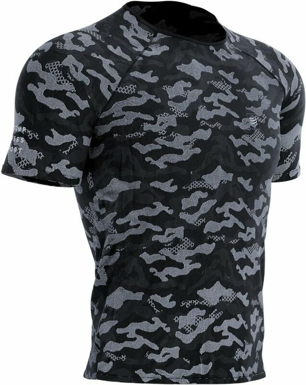Compressport Compressport Training SS Tshirt M Camo Premium Black Camo L Тениска с къс ръкав за бягане