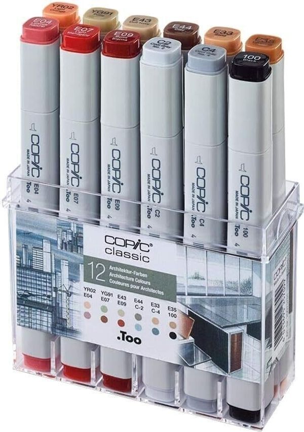 Copic Copic Classic Пълнител за писалка Architecture Colours 12 бр