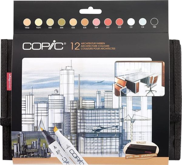 Copic Copic Classic Пълнител за писалка Architecture Colours 12 бр