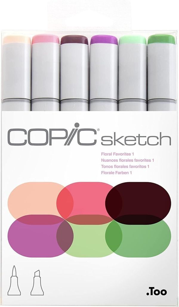 Copic Copic Sketch Пълнител за писалка Floral Favorites 1 6 бр