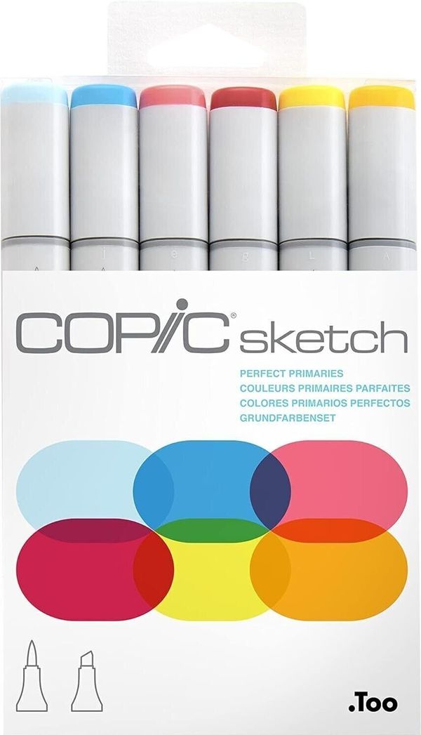 Copic Copic Sketch Пълнител за писалка Perfect Primaries 6 бр
