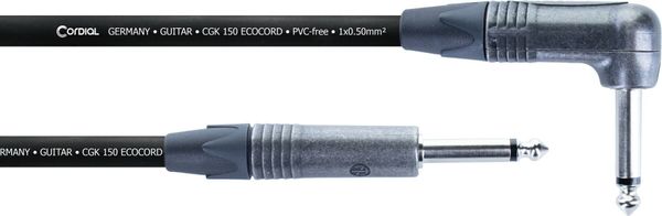 Cordial Cordial Ecocord PR 3 m Директен - Ъглов Инструментален кабел