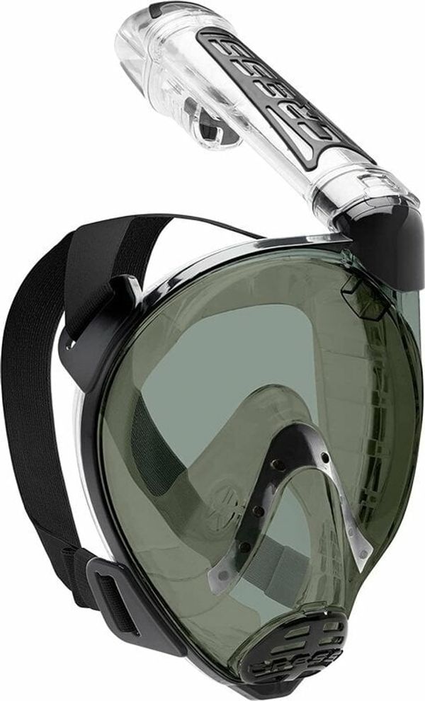 Cressi Cressi Duke Dry Full Face Mask Clear/Black/Smoked S/M