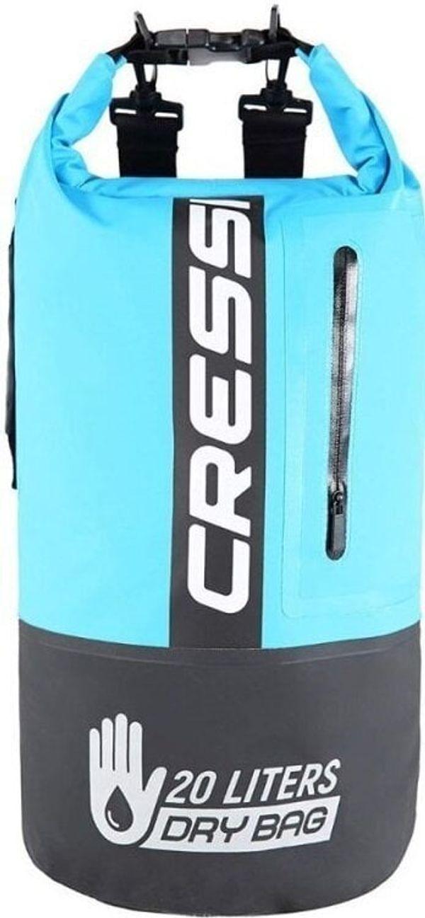 Cressi Cressi Dry Bag Bi-Color Black/Light Blue 20L