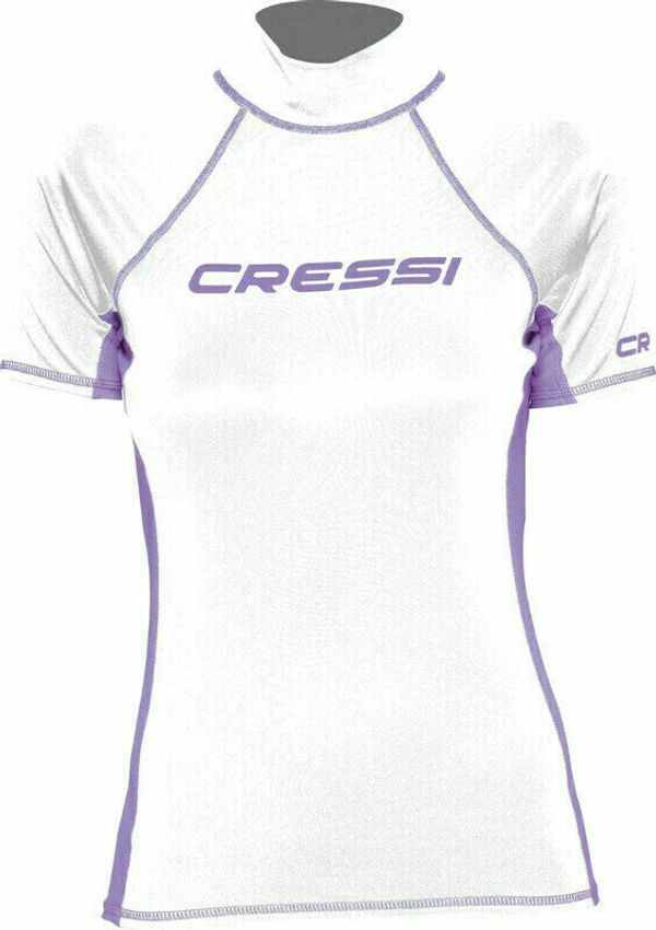 Cressi Cressi Rash Guard Lady Short Sleeve Риза White/Lilac M