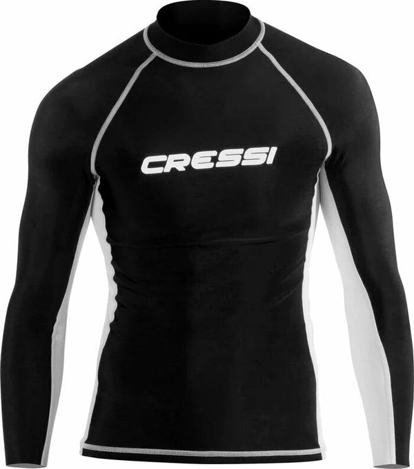 Cressi Cressi Rash Guard Man Тениска с дълъг ръкав Black/White XL