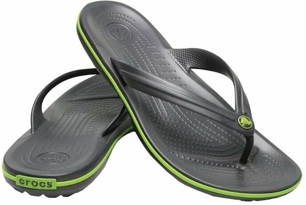 Crocs Crocs Crocband Flip Пантофи Graphite/Volt Green 46-47