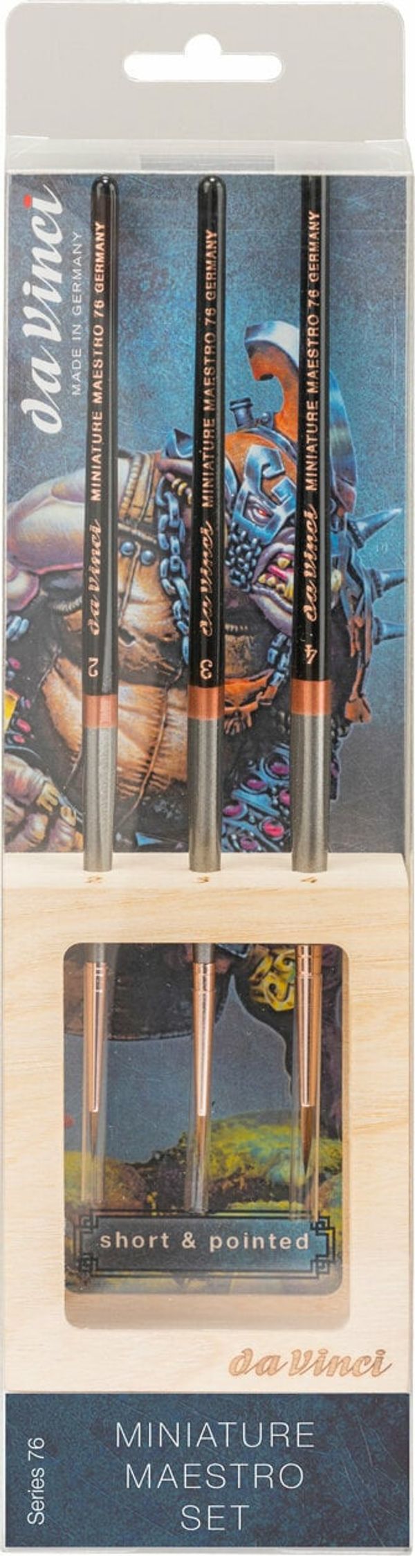 Da Vinci Da Vinci Miniature Maestro Set Комплект кръгли четки 3 бр