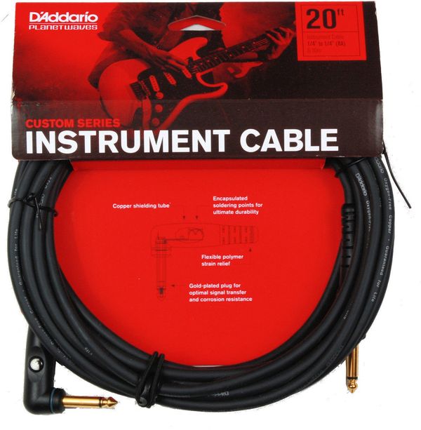 D'Addario Planet Waves D'Addario Planet Waves PW-GRA-20 Черeн 6 m Директен - Ъглов
