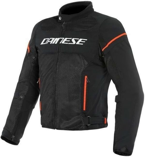 Dainese Dainese Air Frame D1 Tex Black/White/Fluo Red 50 Текстилно яке