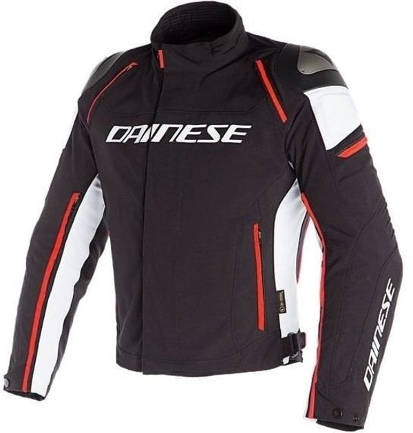 Dainese Dainese Racing 3 D-Dry Black/White/Fluo Red 48 Текстилно яке