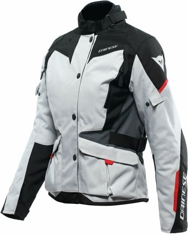 Dainese Dainese Tempest 3 D-Dry® Lady Glacier Gray/Black/Lava Red 42 Текстилно яке