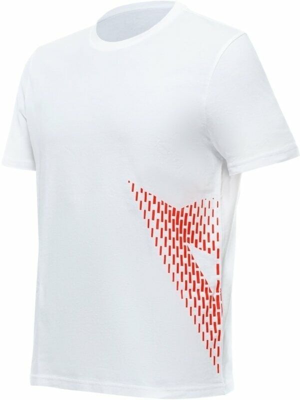 Dainese Dainese T-Shirt Big Logo White/Fluo Red 3XL Тениска