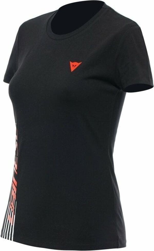 Dainese Dainese T-Shirt Logo Lady Black/Fluo Red M Тениска
