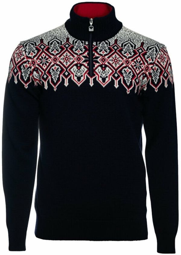 Dale of Norway Dale of Norway Winterland Mens Merino Wool Sweater Navy/Off White/Raspberry M Скачач