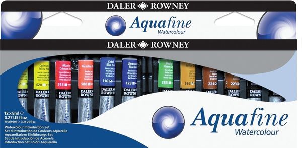 Daler Rowney Daler Rowney Aquafine Комплект акварелни бои 12 x 8 ml