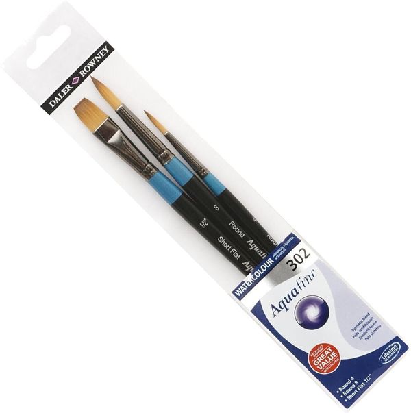 Daler Rowney Daler Rowney Aquafine Комплект четки 3 бр