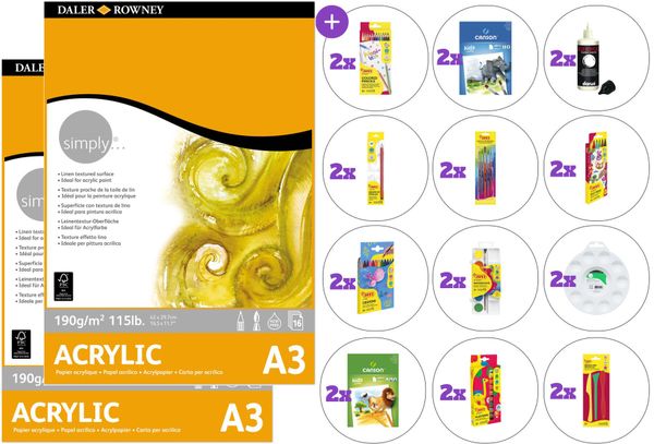 Daler Rowney Daler Rowney Creative Doble M SET Скицник Simply A3 90 g