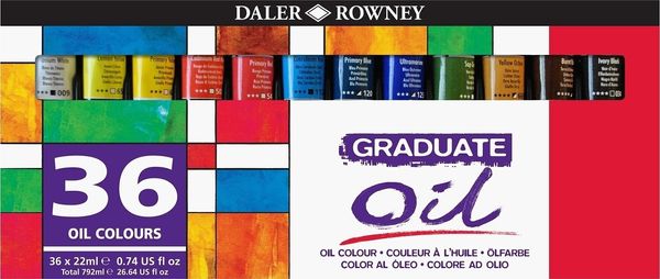 Daler Rowney Daler Rowney Graduate Комплект маслени бои 36 x 22 ml