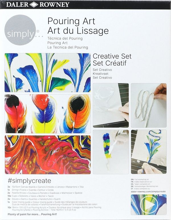 Daler Rowney Daler Rowney Simply Комплект акрилни бои 10 x 18 ml