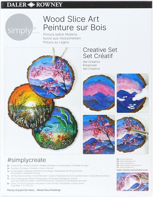 Daler Rowney Daler Rowney Simply Комплект акрилни бои 8 x 12 ml