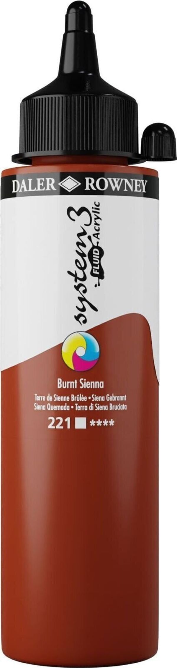 Daler Rowney Daler Rowney System3 АКРИЛНА боя Burnt Sienna 250 ml 1 бр