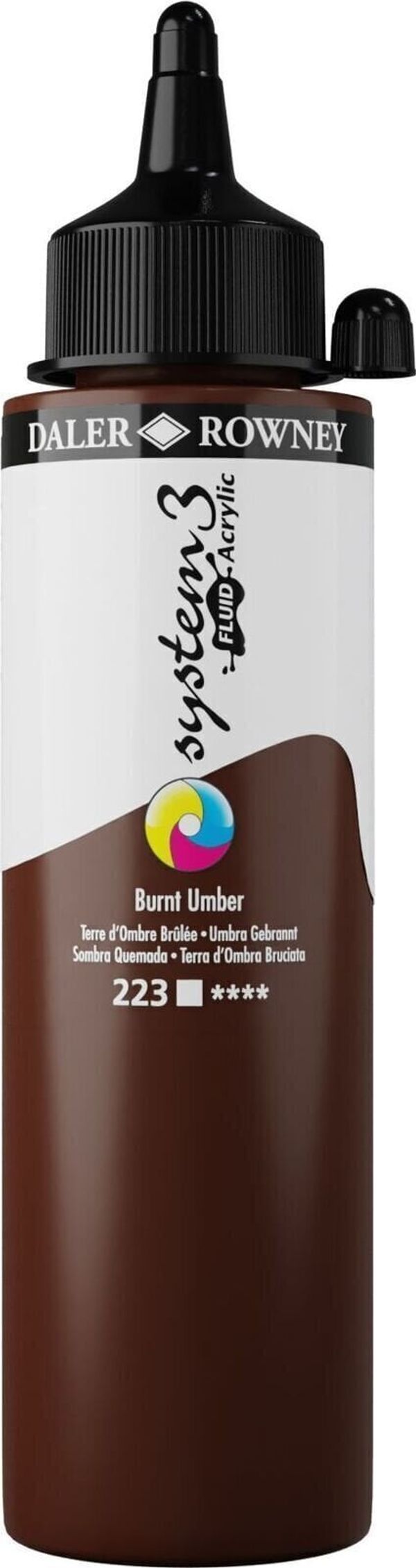 Daler Rowney Daler Rowney System3 АКРИЛНА боя Burnt Umber 250 ml 1 бр
