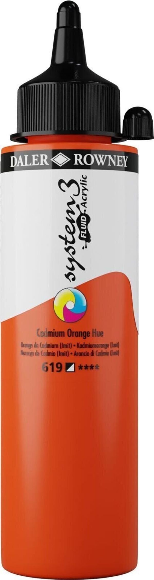 Daler Rowney Daler Rowney System3 АКРИЛНА боя Cadmium Orange Hue 250 ml 1 бр