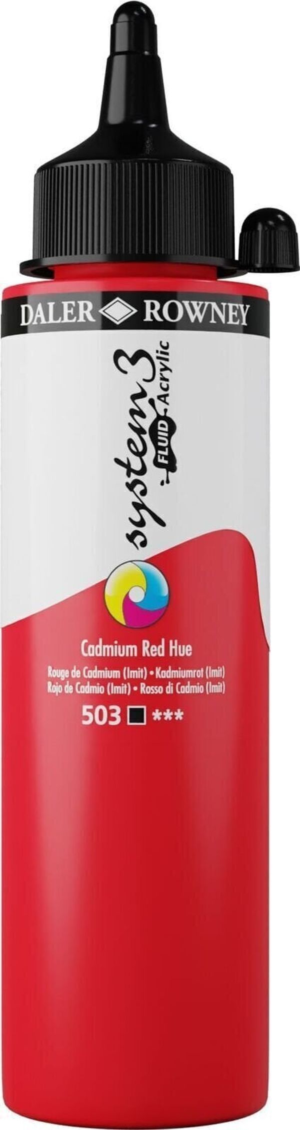 Daler Rowney Daler Rowney System3 АКРИЛНА боя Cadmium Red Hue 250 ml 1 бр