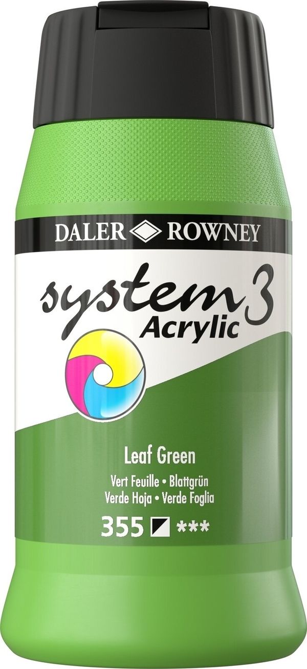 Daler Rowney Daler Rowney System3 АКРИЛНА боя Leaf Green 500 ml 1 бр