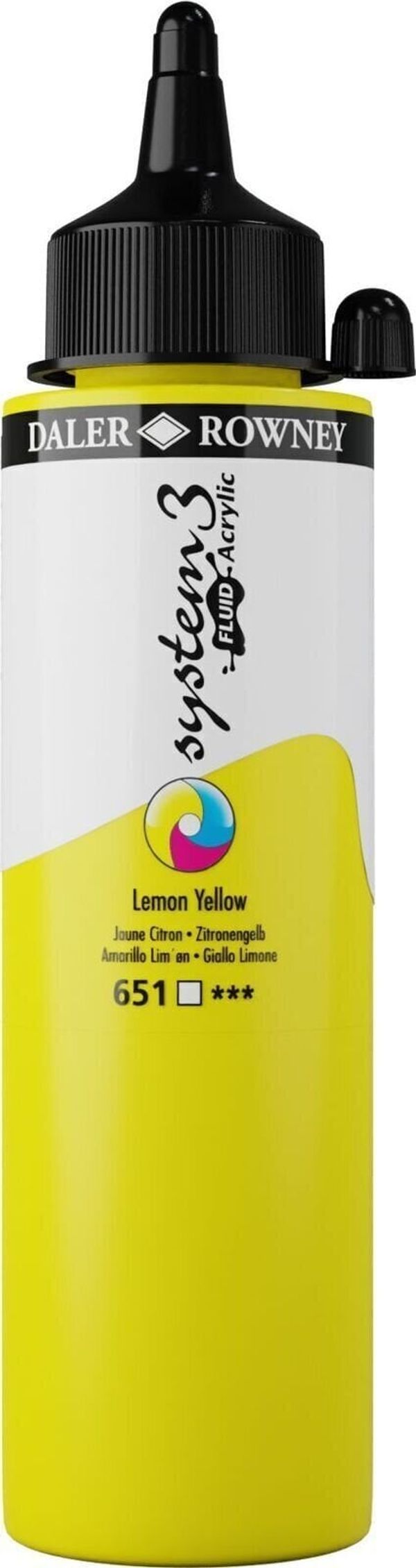 Daler Rowney Daler Rowney System3 АКРИЛНА боя Lemon Yellow 250 ml 1 бр