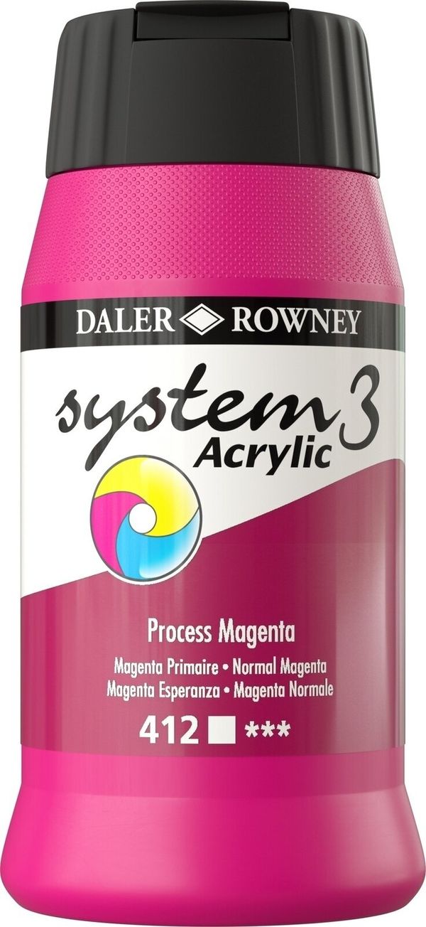 Daler Rowney Daler Rowney System3 АКРИЛНА боя Process Magenta 500 ml 1 бр