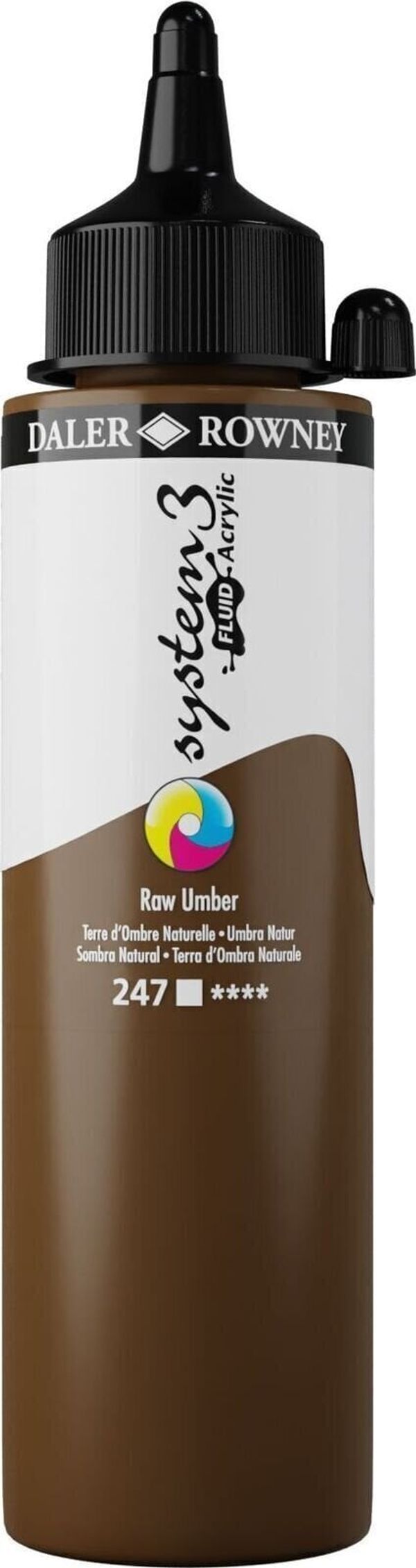 Daler Rowney Daler Rowney System3 АКРИЛНА боя Raw Umber 250 ml 1 бр