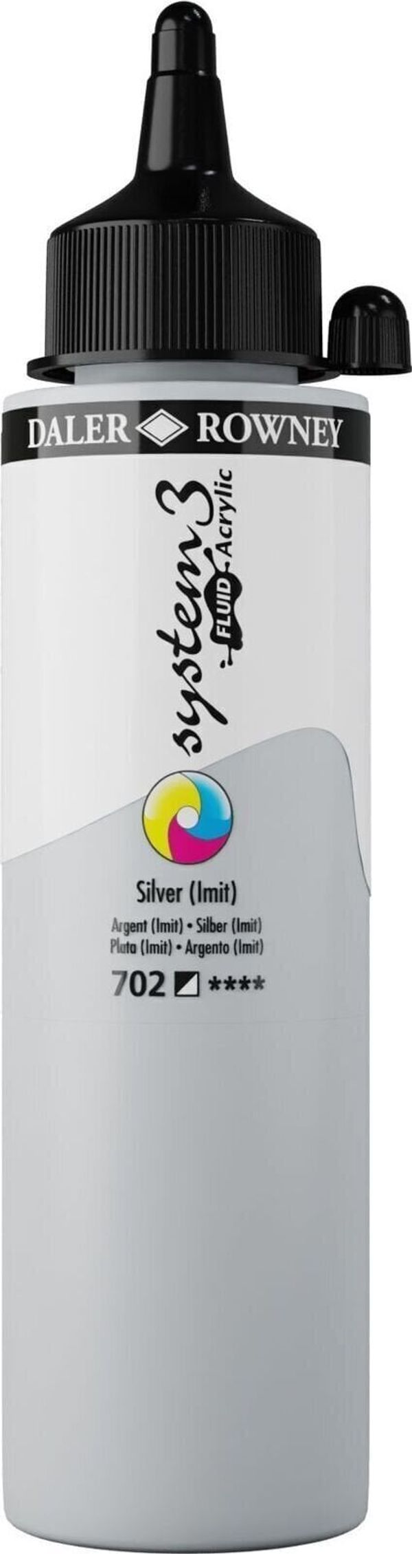 Daler Rowney Daler Rowney System3 АКРИЛНА боя Silver Imitation 250 ml 1 бр