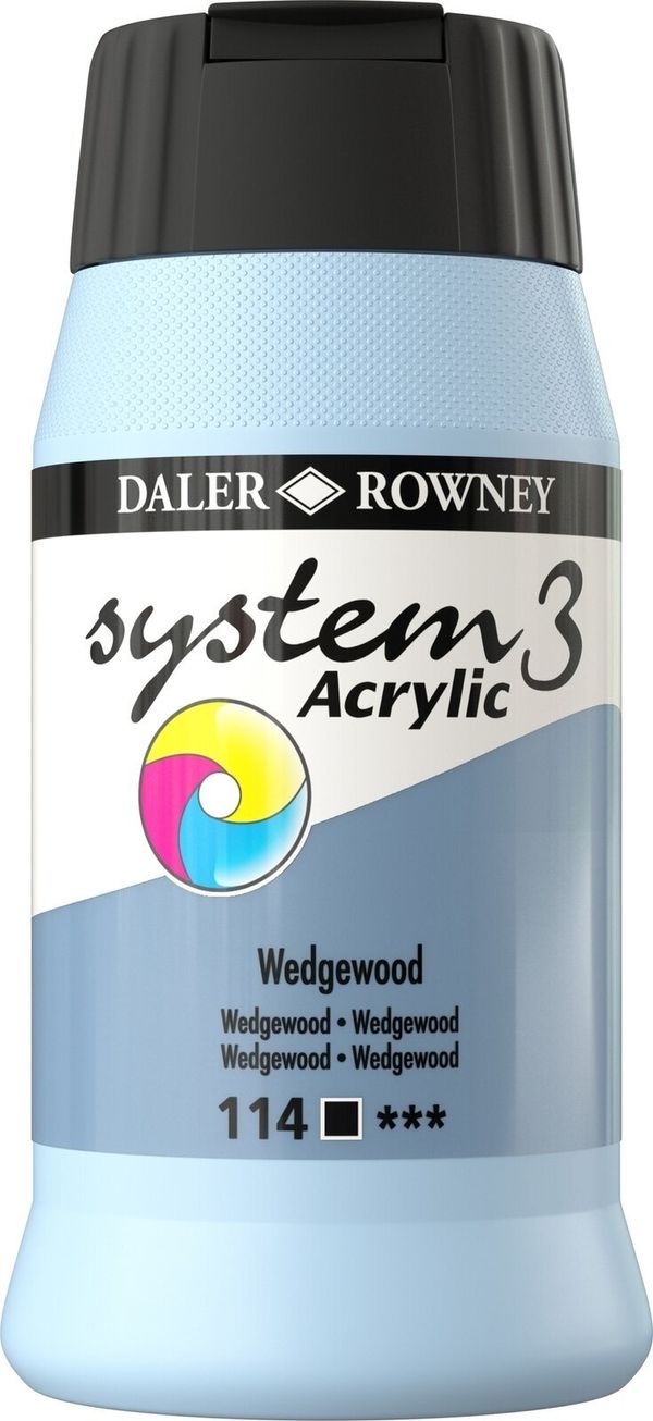 Daler Rowney Daler Rowney System3 АКРИЛНА боя Wedgewood 500 ml 1 бр