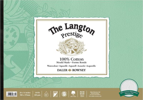 Daler Rowney Daler Rowney The Langton Prestige Watercolour Скицник 50,8 x 35,6 cm 300 g