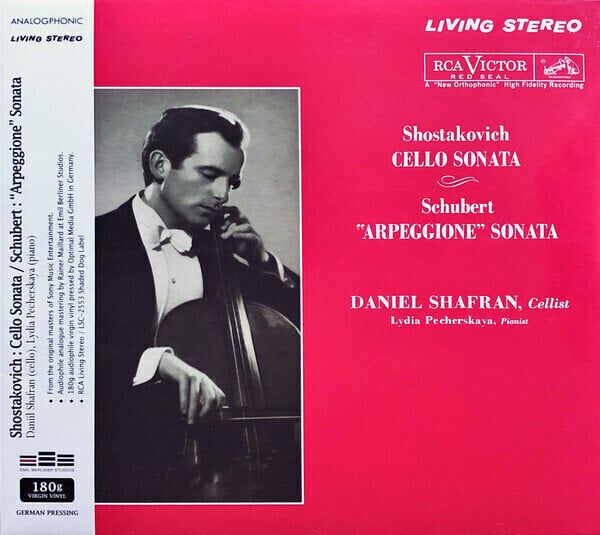 Daniel Shafran Daniel Shafran - Shostakovich: Cello Sonata/ Schubert: Arpeggione Sonata (200g)