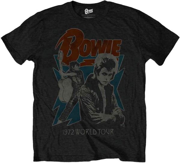 David Bowie David Bowie Риза 1972 World Tour Unisex Black S