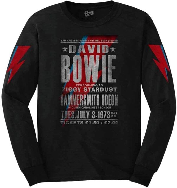David Bowie David Bowie Риза Hammersmith Odeon Unisex Black 2XL