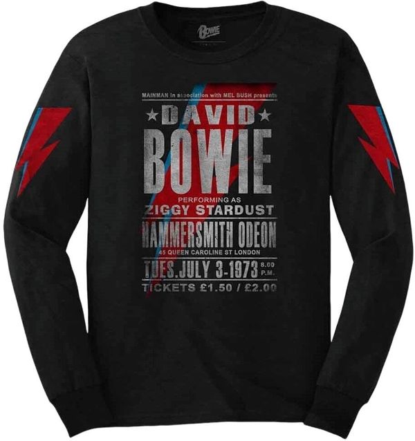 David Bowie David Bowie Риза Hammersmith Odeon Unisex Black S
