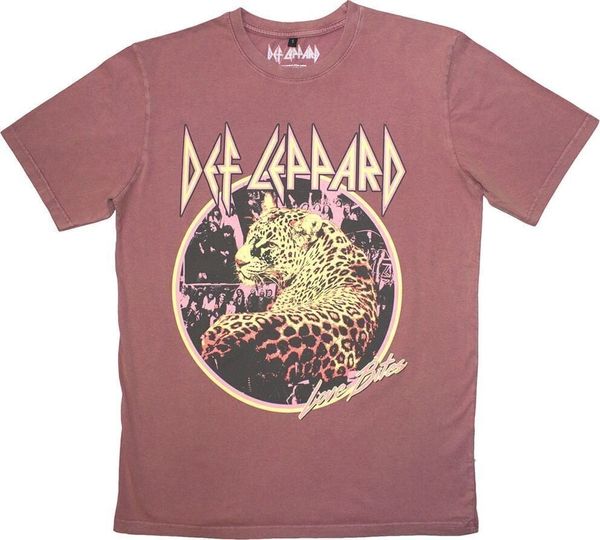 Def Leppard Def Leppard Риза Love Bites Stone Wash Unisex Kashmir Red 2XL
