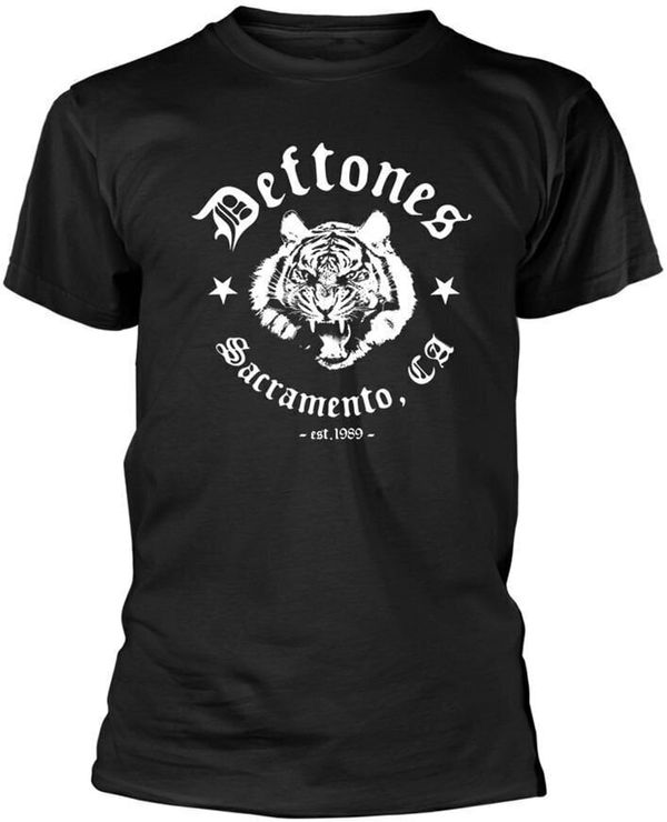 Deftones Deftones Риза Tiger Sacramento Unisex Black 2XL