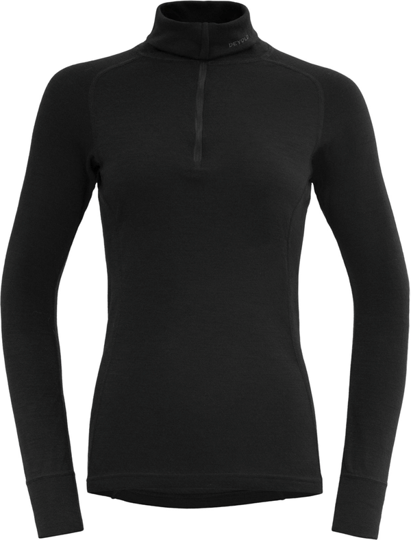 Devold Devold Duo Active Merino 205 Zip Neck Woman Black L Tермобельо